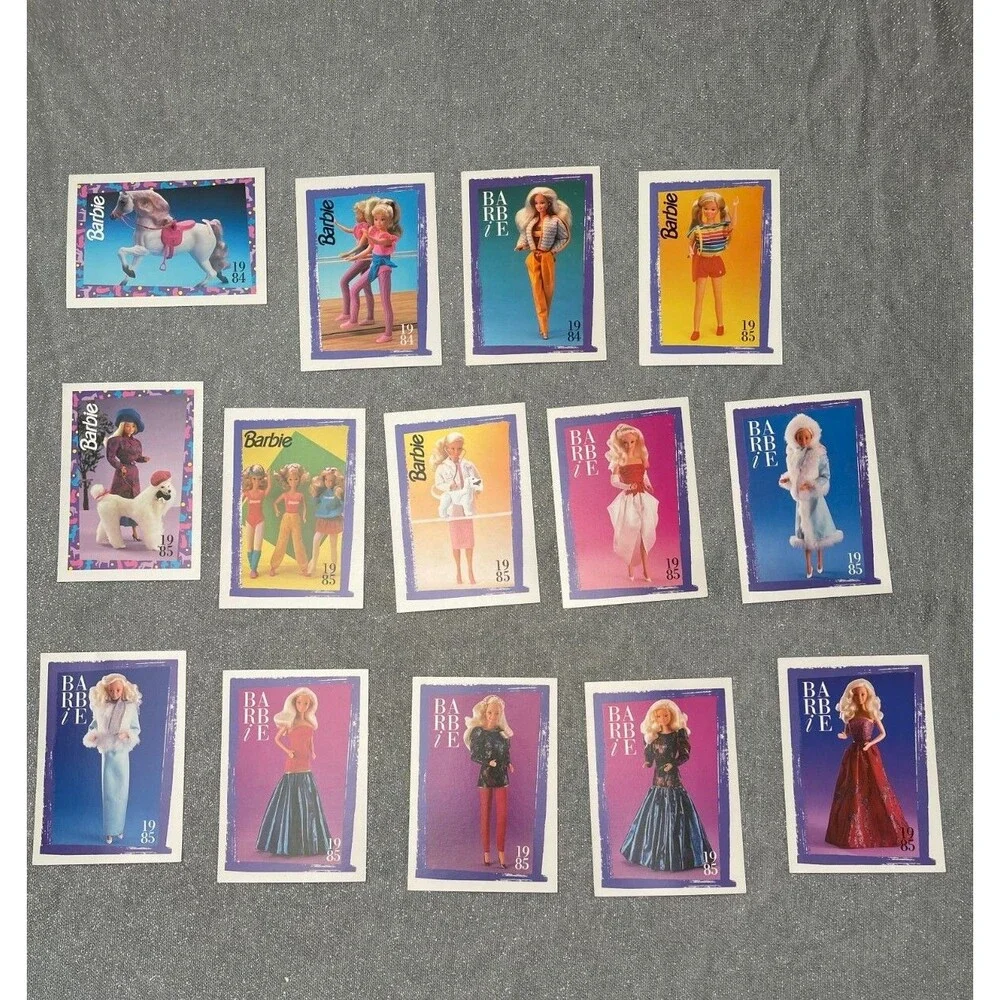 Vintage 90s Barbie Trading Cards 1990s Retro Lot of 75 1980s 80s Theme Classic